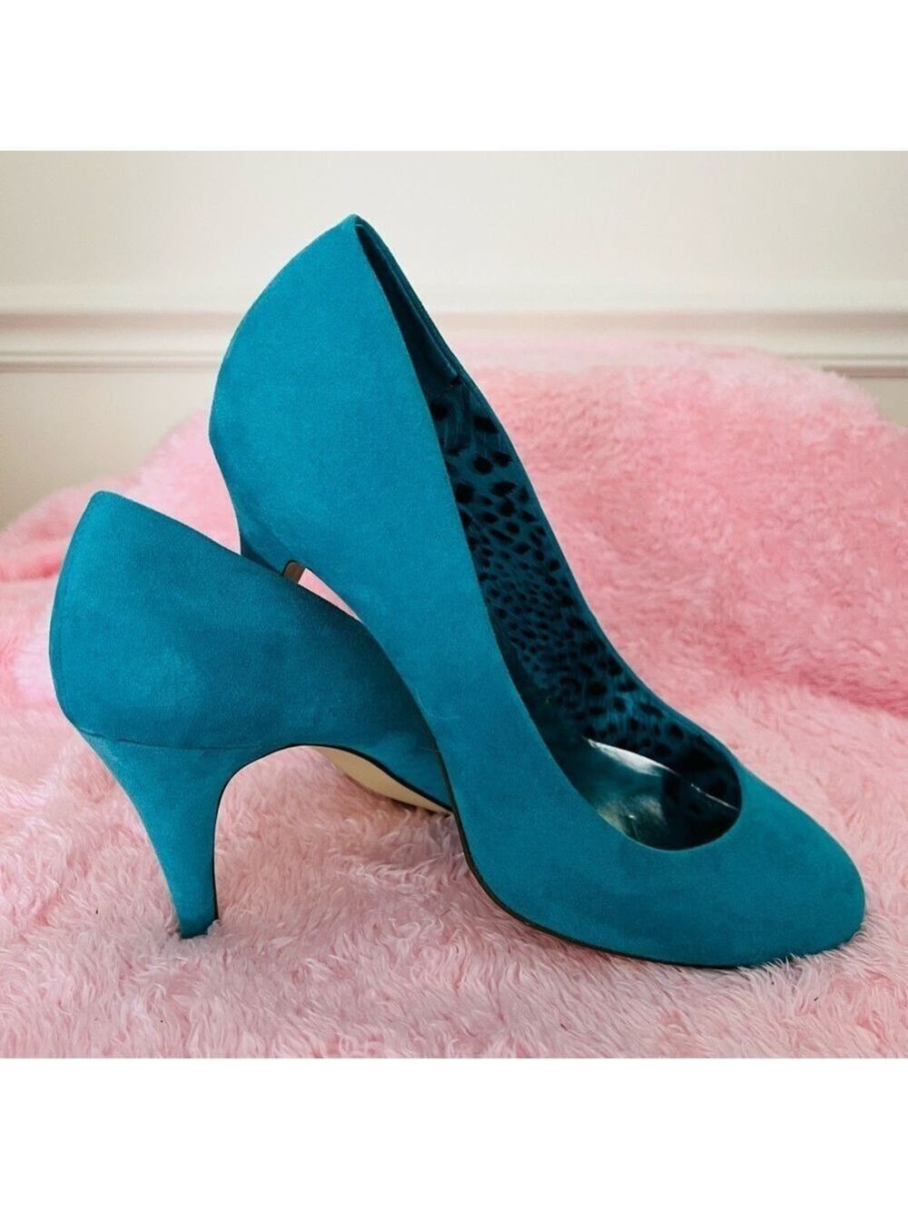 Style & Co Turquoise Suede Pumps Women's Size 9 - Picture 2 of 10